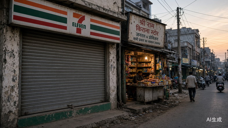 7-Eleven关掉印度最后31家店,便利店在印度到底卖给谁?